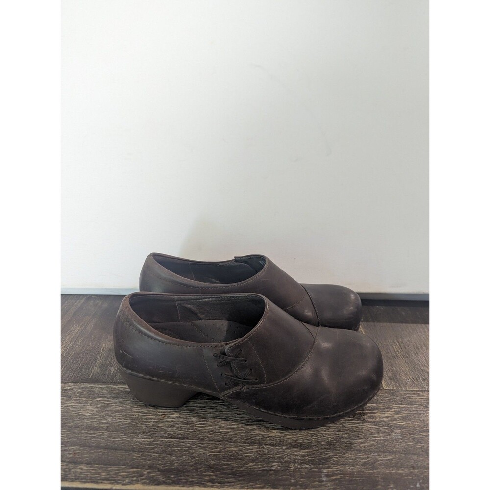 Dansko Women's Stacie Chestnut Leather US 7.5 Ergonomic Shoes Comfort Preppy